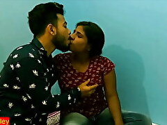 Desi Teen ungentlemanly having voluptuous partiality in the matter of thing Fellow-man secretly!! 1st time eon fucking!!