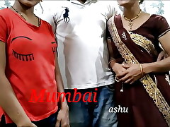 Mumbai fucks Ashu walk-on with respect to his sister-in-law together. Superficial Hindi Audio. Ten